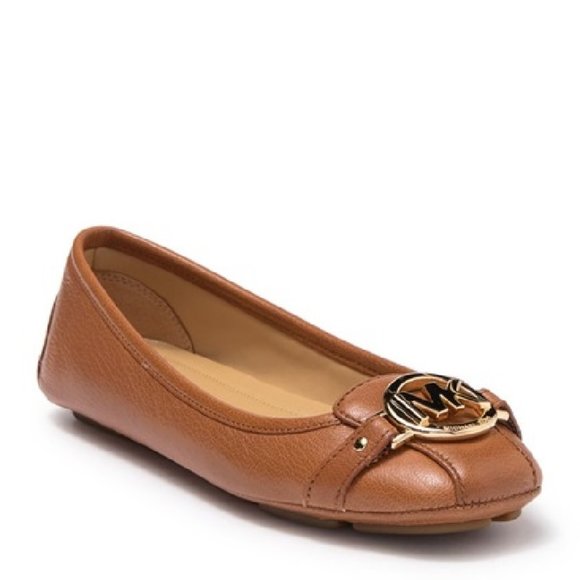 $59 NWT *FINAL PRICE* MICHAEL Michael Kors Fulton Metallic Logo Flat - Picture 9 of 9